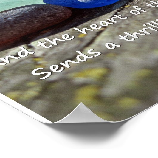 Zee Glass Poster - met Citaat (Hoek)