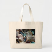 Zee Glass Shell verzameld Grote Tote Bag (Voorkant)