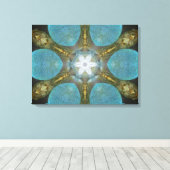 Zee Glass Spa Mandala Canvas Afdruk (Insitu (Houten vloer))