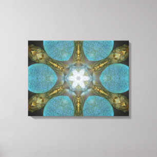 Zee Glass Spa Mandala Canvas Afdruk
