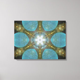Zee Glass Spa Mandala Canvas Afdruk