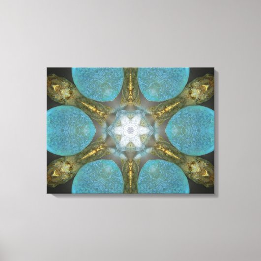 Zee Glass Spa Mandala Canvas Afdruk (Voorkant)