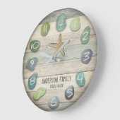 Zee Glass Starfish Driftwood Grote Klok (Hoek)