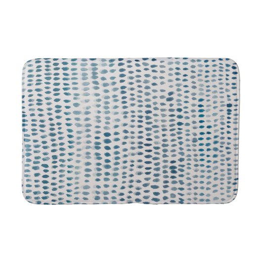 Zee Glass Turquoise Beach Pebble Medium Bath Mat (Voorkant)