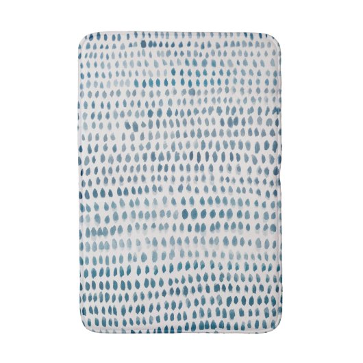 Zee Glass Turquoise Beach Pebble Medium Bath Mat (Voorkant Verticaal)