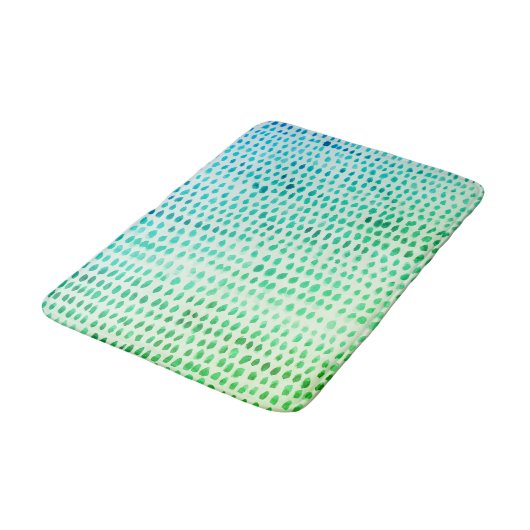 Zee Glass Turquoise Beach Pebble Medium Bath Mat (Gekanteld)