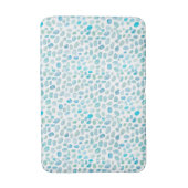 Zee Glass Turquoise Beach Pebble Medium Bath Mat (Voorkant Verticaal)