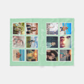 Zee Glass voor aangepast fotocollage keepomwille Fleece Deken (Voorkant (Horizontaal))