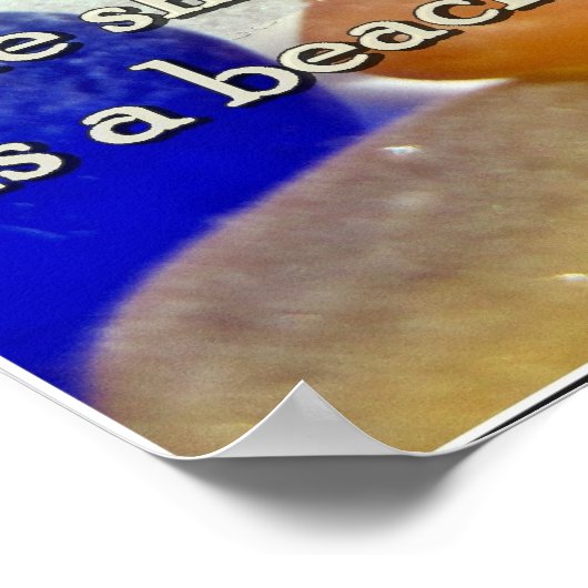 Zee Glass - Wachten op een cadeau van het Zee Poster (Hoek)