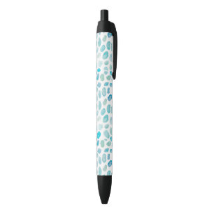 Zee glasschilderij textuur kust zwarte inkt pen
