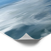 Zee glassy met wolkendoek poster (Hoek)