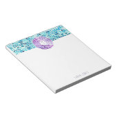 Zee Glazen hand Notitieblok Waterverf - Aqua (Schuin)