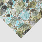 Zee Glazen mozaïekGlas in lood Tissuepapier (Detail)