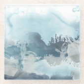 Zee Glazen Onderzetter (Voorkant)