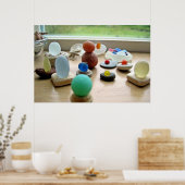 Zee Glazen Schrapping Poster (Keuken)