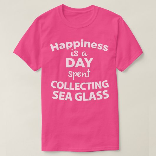 Zee Glazen verzamelaar Beachcombingbekken T-shirt (Design voorkant)