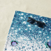 *~* Zee Glitter Blonde Mermaid Sand Castle Strandlaken (In situ)