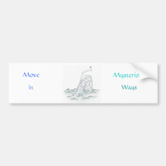 Zee Goddess Holding Moon, Waves Bumpersticker