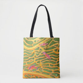 Zee Goldies op Green All-Over-Print Tote Bag
