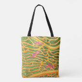Zee Goldies op Green All-Over-Print Tote Bag (Achterkant)