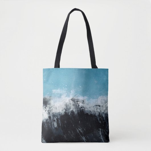 Zee golf. Handgeschilderde illustratie Tote Bag (Voorkant)