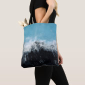 Zee golf. Handgeschilderde illustratie Tote Bag (Dichtbij)