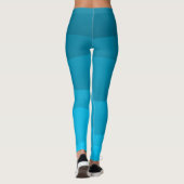 Zee golft blauw patroon leggings (Achterkant)