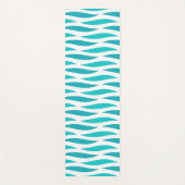 Zee golft blauw patroon yogamat (Voorkant)