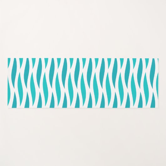 Zee golft blauw patroon yogamat (Voorkant (horizontaal))