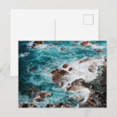 Zee golven briefkaart (Voorkant / Achterkant)