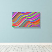 zee golven canvas afdruk (Insitu (Houten vloer))