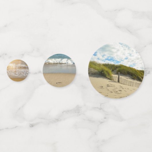 Zee ,golven en duinen - confetti (Achterkanten)