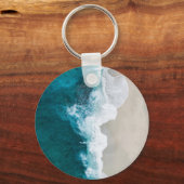 Zee golven - Maldiven kust Sleutelhanger (Voorkant)