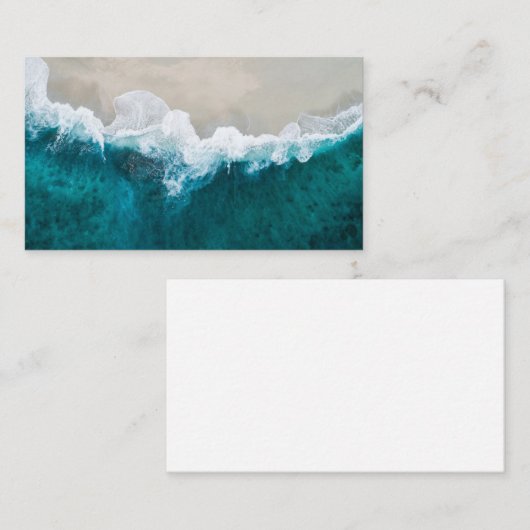 Zee golven - Maldiven Shore Blank Visitekaartje (Voorkant / Achterkant)