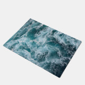 Zee golven met witte schuim deurmat (Schuin)