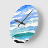 Zee Golven oceanscape Decor Gifts Ronde Klok (Hoek)