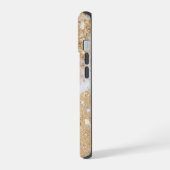 Zee golven op zandstrand, iPhone 15 case (Linkerkant)