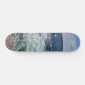 Zee-golven strandgolven blauwe golven persoonlijk skateboard (Horizontaal)