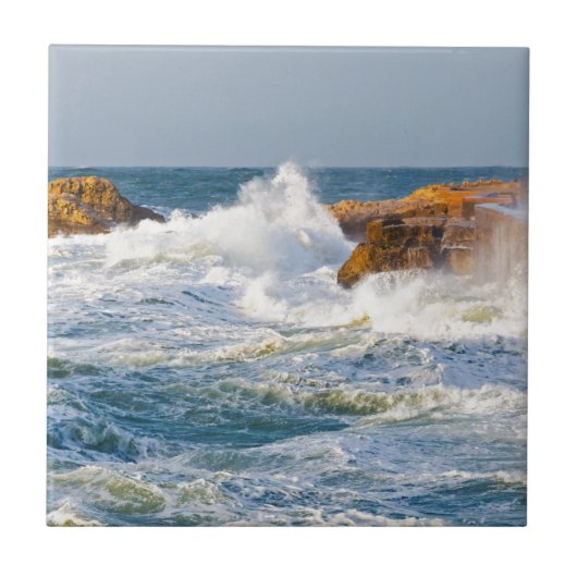 Zee golven tegeltje (Voorkant)