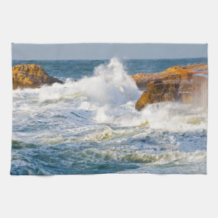 Zee golven theedoek