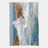 Zee golven theedoek (Verticaal)