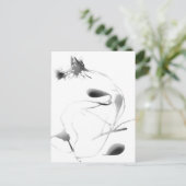 Zee Gourds en Lavender cyanoprint Briefkaart (Staand voorkant)