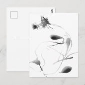 Zee Gourds en Lavender cyanoprint Briefkaart (Voorkant / Achterkant)