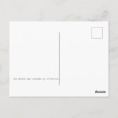 Zee Gourds en Lavender cyanoprint Briefkaart (Achterkant)