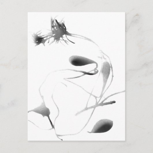 Zee Gourds en Lavender cyanoprint Briefkaart (Voorkant)