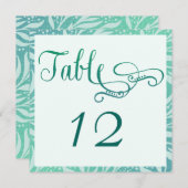 Zee grass Beach Weddenbank Number Kaarten (Voorkant / Achterkant)