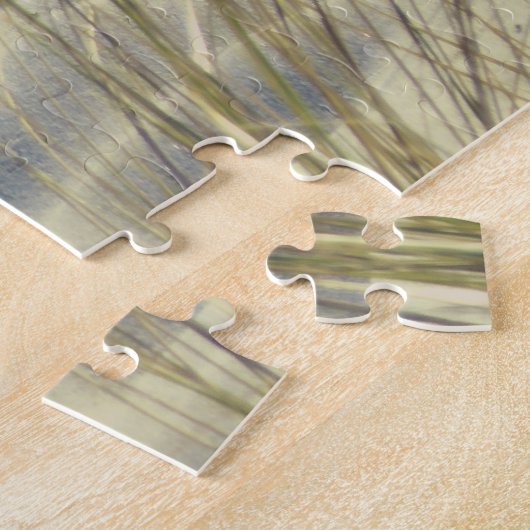 Zee Grass en Sand Dunes op het strand Legpuzzel (Zijkant)