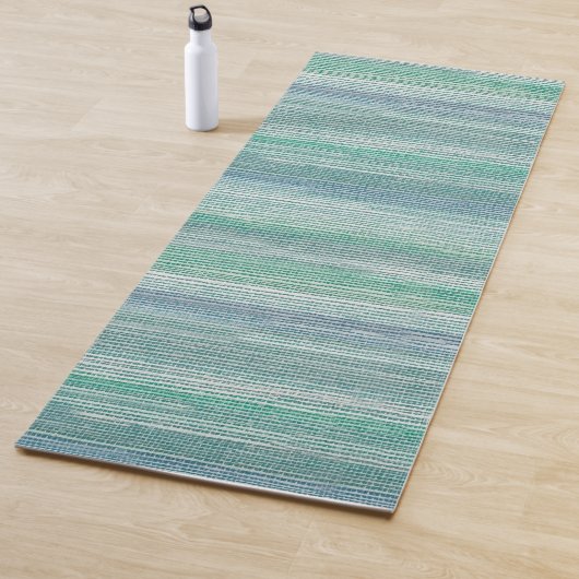 Zee Grass Pattern Coastal Yoga Mat (In situ)