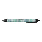 Zee Grass Texture Pattern Beach Zwarte Inkt Pen (Bodem)