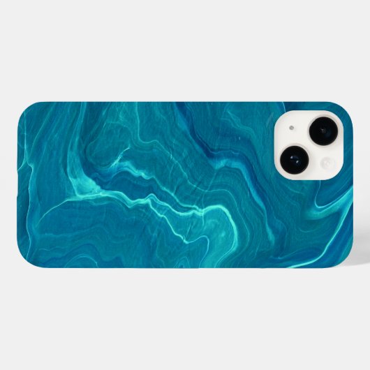 Zee Green Agate Marble Abstraction Case-Mate iPhone Case (Achterkant (horizontaal))